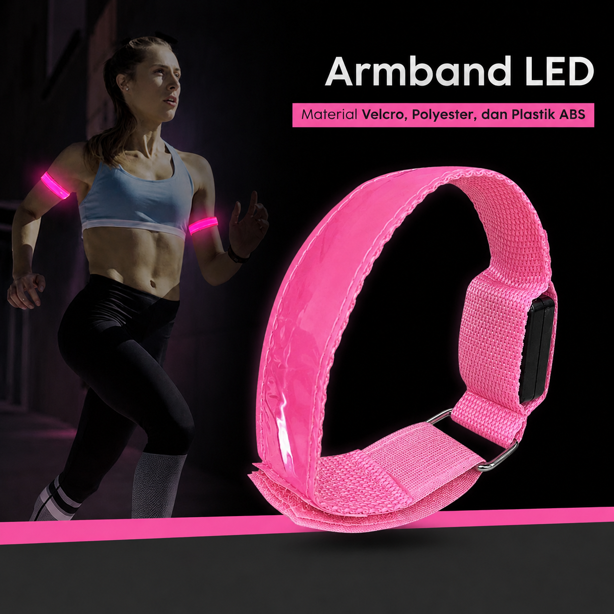 Gambar produk Party Dots Gelang Reflektif Reflective Safety Armband Wrist Band - CR2032 - 1