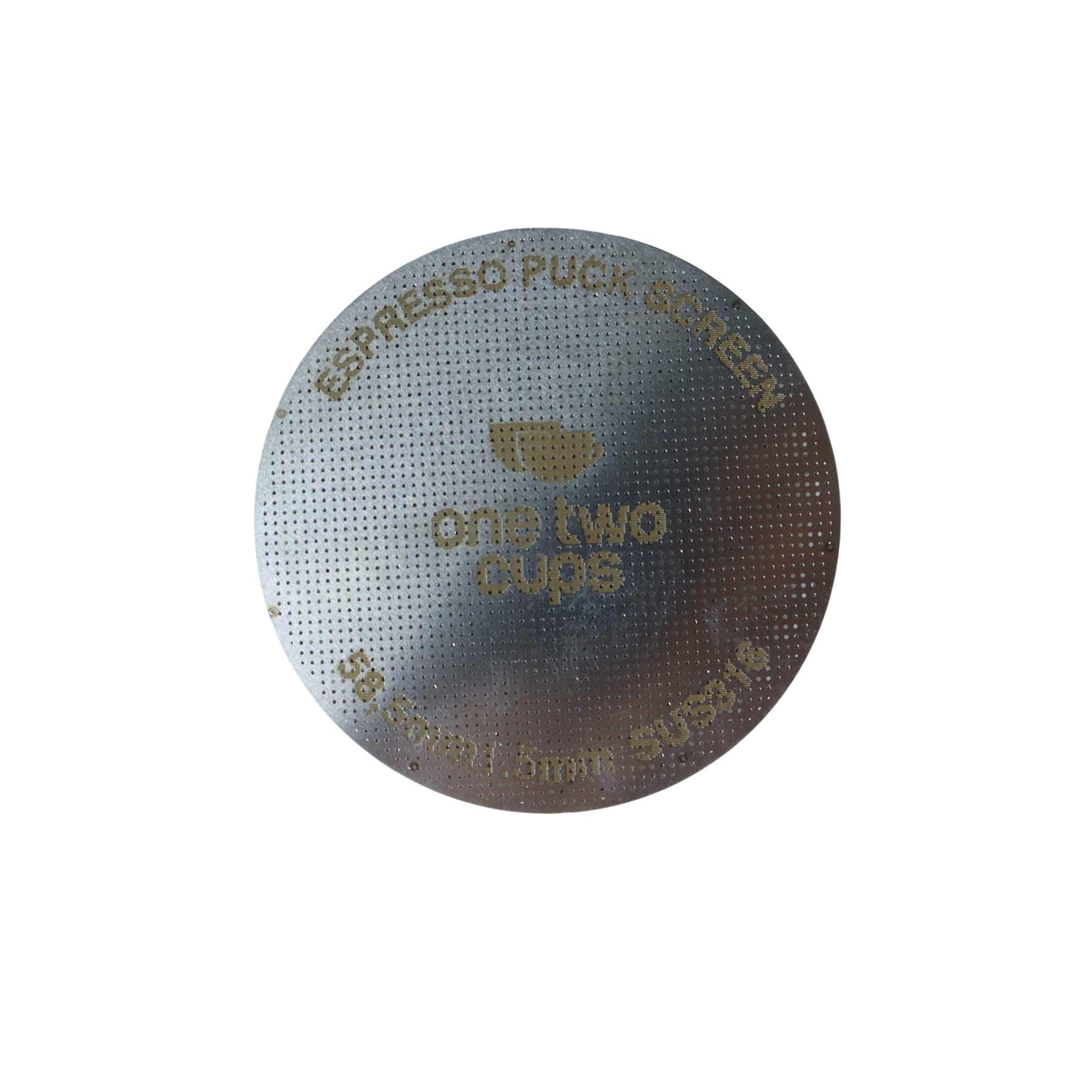 Gambar produk One Two Cups Puck Screen Portafilter Espresso Double Layer 150 Micron 58.5mm - SUS316 - 1