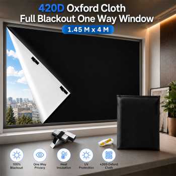 Gen Tirai Jendela Blackout One Way Window Film Anti UV Velcro - AF5