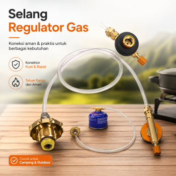 Gambar produk YINGTOUMAN Selang Regulator Gas Kaleng Butane Propane Hi Cook Outdoor - YTM-77