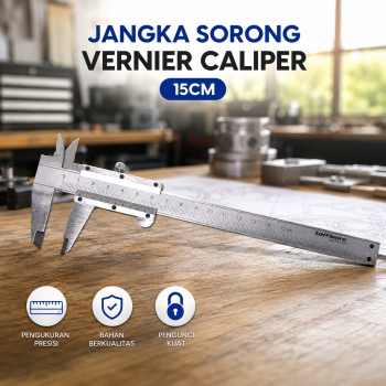 Taffware Jangka Sorong Sigmat Vernier Caliper Micrometer 15cm - JIG-RE0150