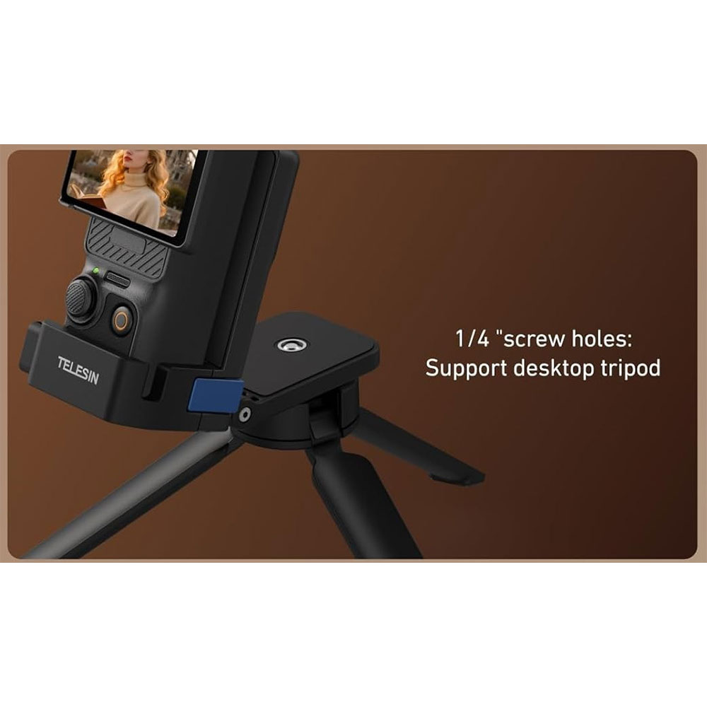 Gambar produk TELESIN Adapter Kamera Aksi Magnetic Quick Release DJI Pocket 3/4/4P - S7-JBK-36-TDJ - 1