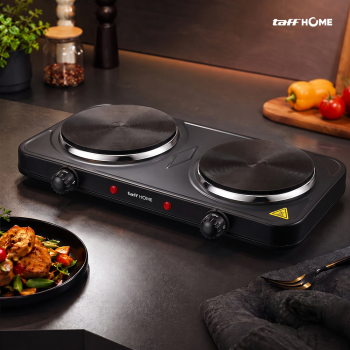 Gambar produk TaffHOME Kompor Listrik 2 Tungku Portable Hot Plate 2000W - H2-2000-04 - 6