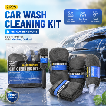 ProUser Car Wash Cleaning Kit Spons Cuci Mobil 9 PCS - CC200