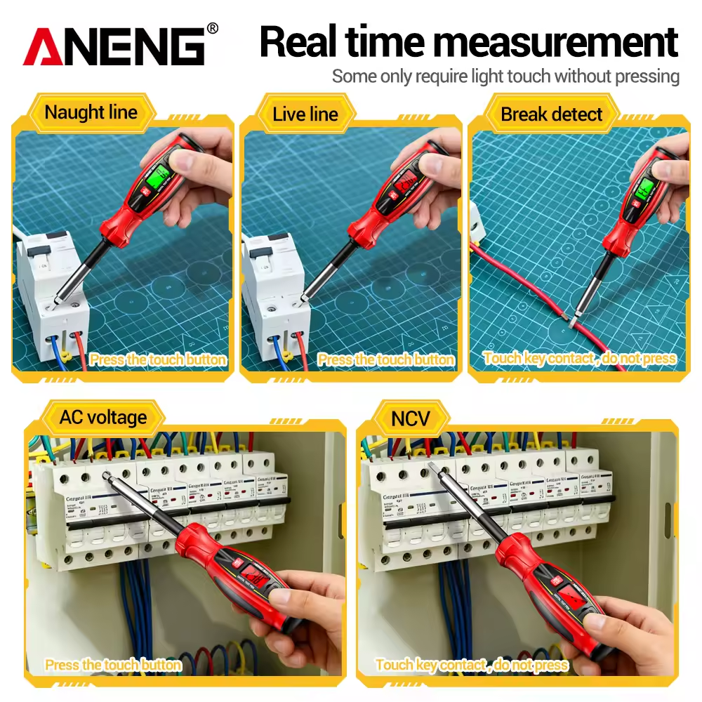ANENG Obeng Tespen Tester Pen Non Contact Digital Display Alarm - B21 Gambar produk ANENG Obeng Tespen Tester Pen Non Contact Digital Display Alarm - B21 - 4