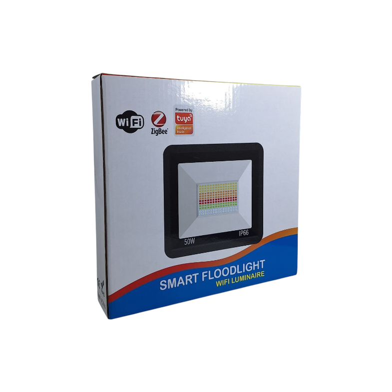 ZH United Lampu Sorot LED Floodlight Waterproof RGB WiFi IP66 50W - GW51 Gambar produk ZH United Lampu Sorot LED Floodlight Waterproof RGB WiFi IP66 50W - GW51 - Kemasan