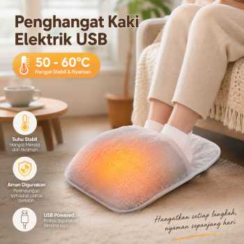 AFDEAL Penghangat Kaki Elektrik Electric Heated Foot Warmer Pad USB - AD698