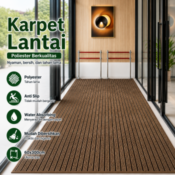 DATOPER Karpet Lantai Anti Slip Water Absorbing Floor Mat 60x300cm - BQ100
