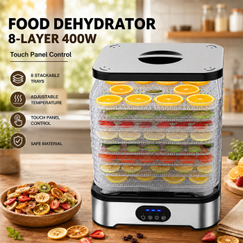 Gambar produk ZELP Mesin Pengering Makanan Food Dehydrator Touch Panel 8 Layer 400W - RZ-166