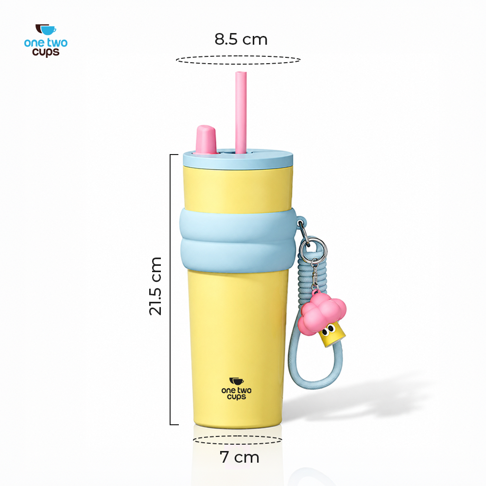 One Two Cups Botol Minum Tumbler Air Panas Dingin with Straw 710ml - YS-9000 Gambar produk One Two Cups Botol Minum Tumbler Air Panas Dingin with Straw 710ml - YS-9000 - 8