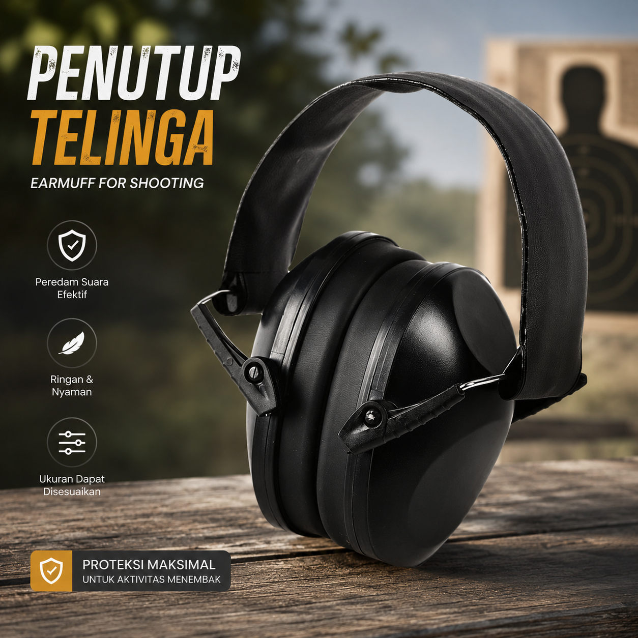 TAC Penutup Telinga Earmuff Headphone Taktis for Shooting - TAC36 Gambar produk TAC Penutup Telinga Earmuff Headphone Taktis for Shooting - TAC36 - Utama