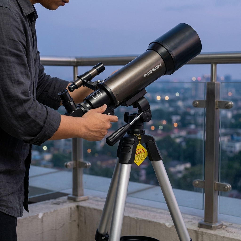 ORION Teleskop Astronomi 70/500mm Zenith Miror Coating AZ Mount - 70500 Gambar produk ORION Teleskop Astronomi 70/500mm Zenith Miror Coating AZ Mount - 70500 - 3