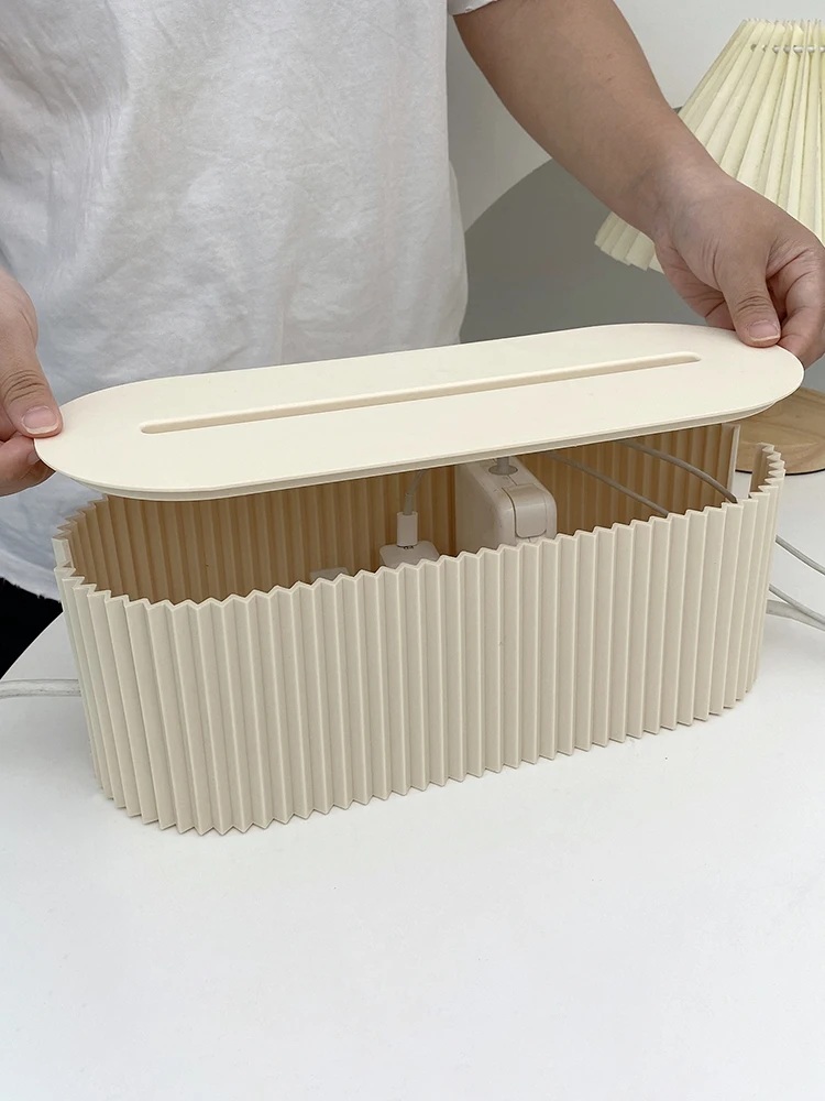 ORINA Kotak Organizer Kabel Charger Wire Management Box Dustproof - FT-300 Gambar produk ORINA Kotak Organizer Kabel Charger Wire Management Box Dustproof - FT-300 - 4
