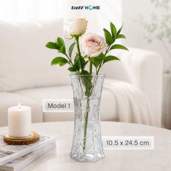 Gambar produk TaffHOME Vas Bunga Dekorasi Interior Ruang Tamu Motif Bambu Model 1 10.5x24.5cm - AR-3A