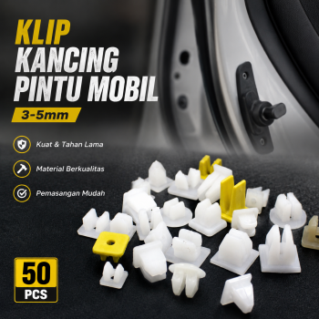 YUHUAN Klip Kancing Pintu Mobil Door Buckle Seal Grommet 3-5mm 50 PCS - YH-5