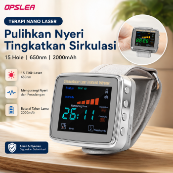 OPSLEA Alat Fisioterapi Terapi Nano Laser Therapy Watch 15 Hole 650nm - CD-802A