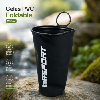 TaffSPORT Gelas Lipat PVC Foldable Cup BPA Free 200ml - TFB-20