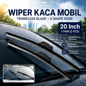 OTOHEROES Wiper Kaca Mobil Frameless Blade U Shape Hook 1 PCS - S858/S688