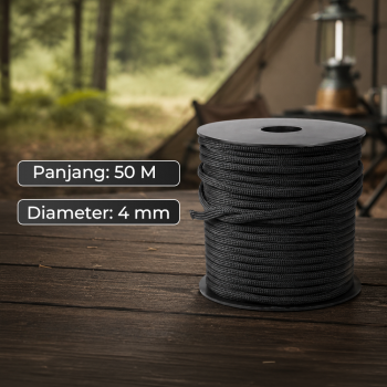 Gambar produk TaffSPORT Tali Tenda Paracord Rope Clothes Drying 7 Core 4mm 50M - KO5 - 8