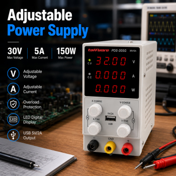 Taffware Adjustable Power Supply DC Digital Display 30V 5A 150W - PDS-305G