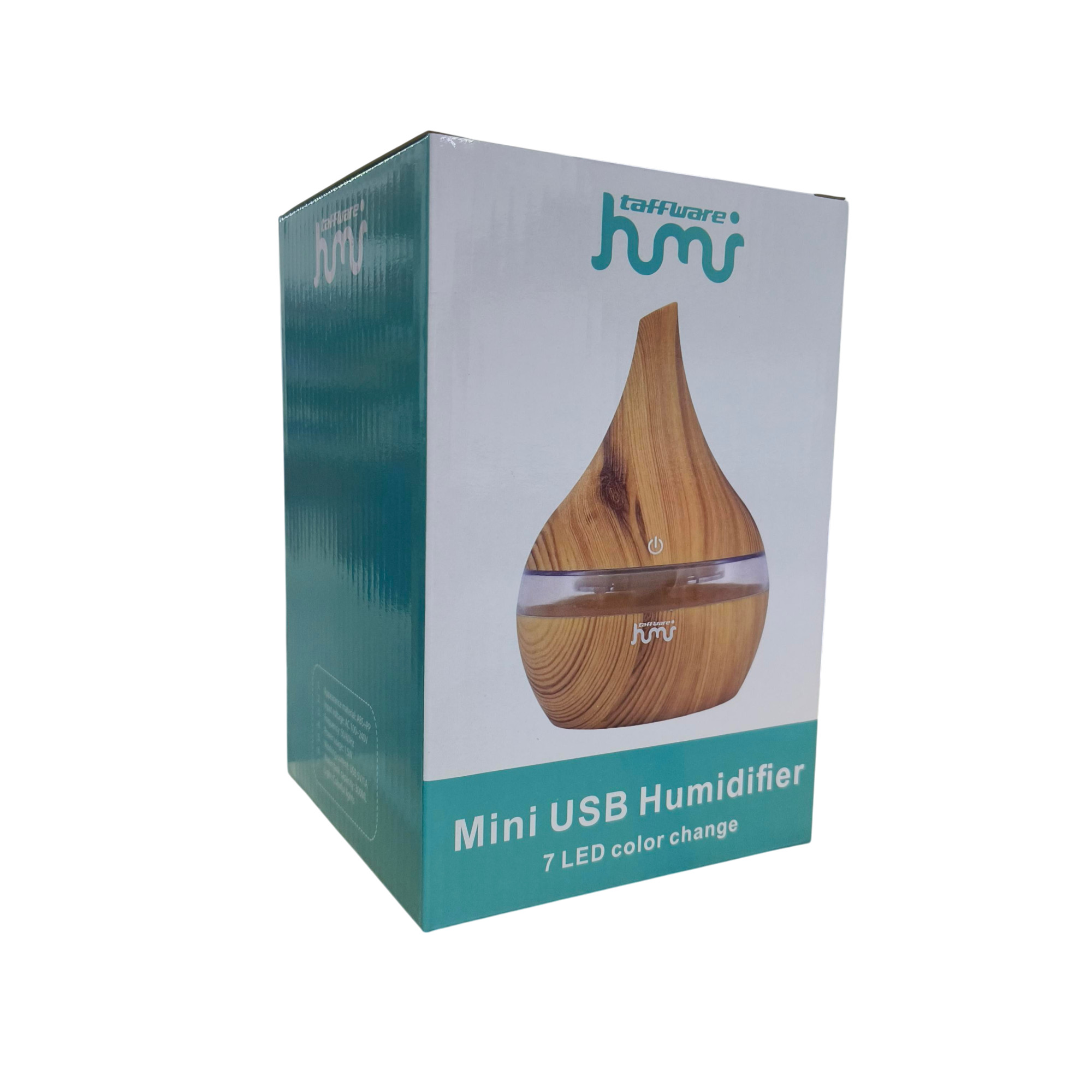 Gambar produk Taffware HUMI Air Humidifier Mini Ultrasonic Wood Grain 300ml - K-H98 - Kemasan