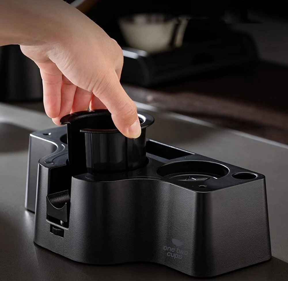One Two Cups Base Alat Kopi Portafilter Tamper Mat Storage Adjustable - BB-350 Gambar produk One Two Cups Base Alat Kopi Portafilter Tamper Mat Storage Adjustable - BB-350 - 1