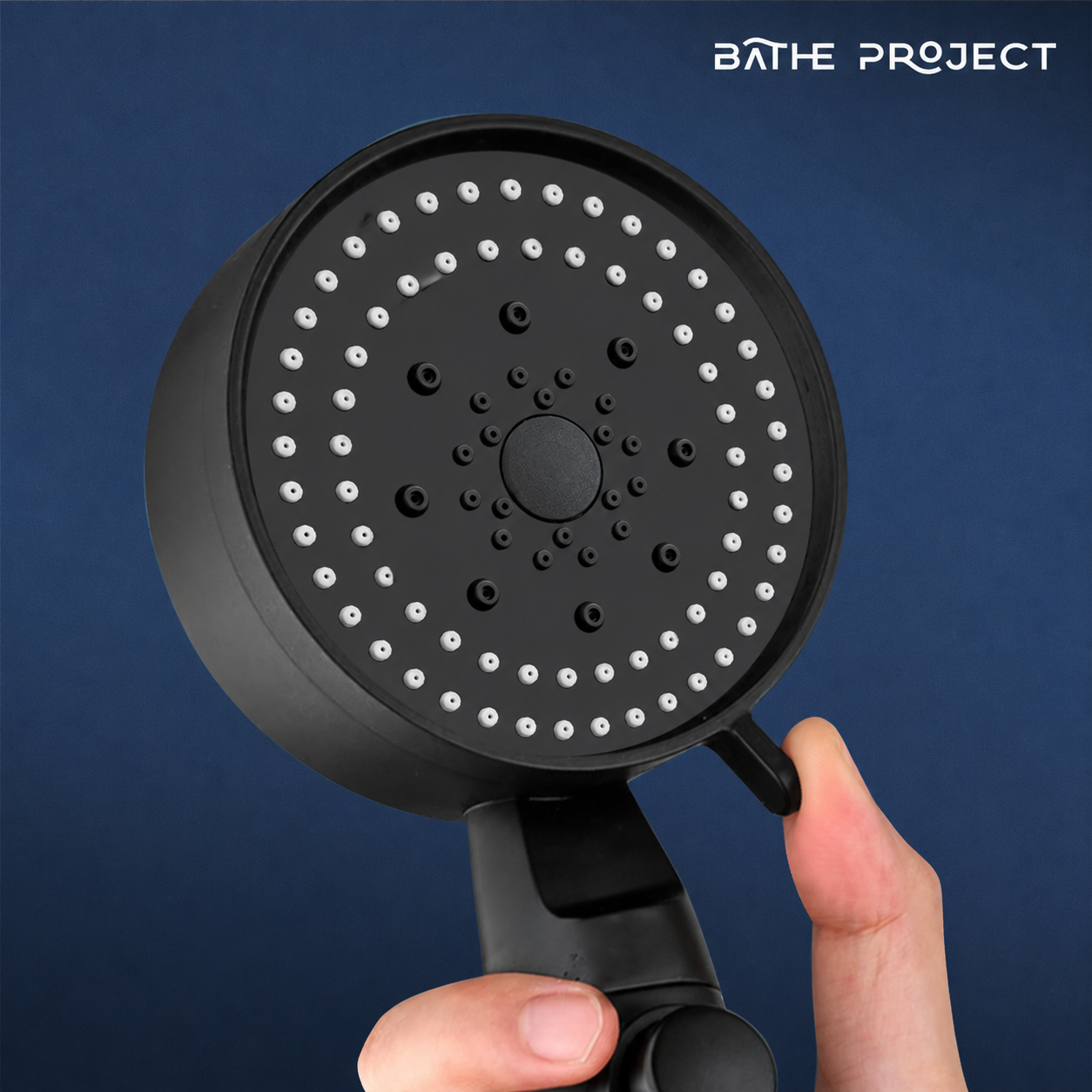 BATHE PROJECT Kepala Shower Mandi One-Key Stop 5 Mode Adjustable - SH28 Gambar produk BATHE PROJECT Kepala Shower Mandi One-Key Stop 5 Mode Adjustable - SH28 - 3