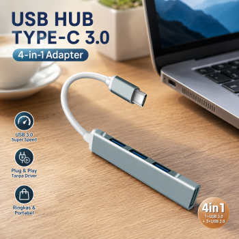 MLLSE USB HUB Type C 3.0 Adapter 4in1 USB 3.0 dan USB 2.0 - C809