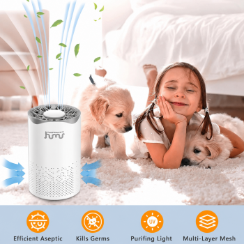 Taffware HUMI Air Purifier UV Light 360 Degree Portable HEPA Filter - BC-AP-01