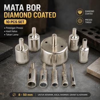 Taffware Mata Bor Diamond Coated Hole Drill Bit 8mm-50mm 10 PCS - GJ0106