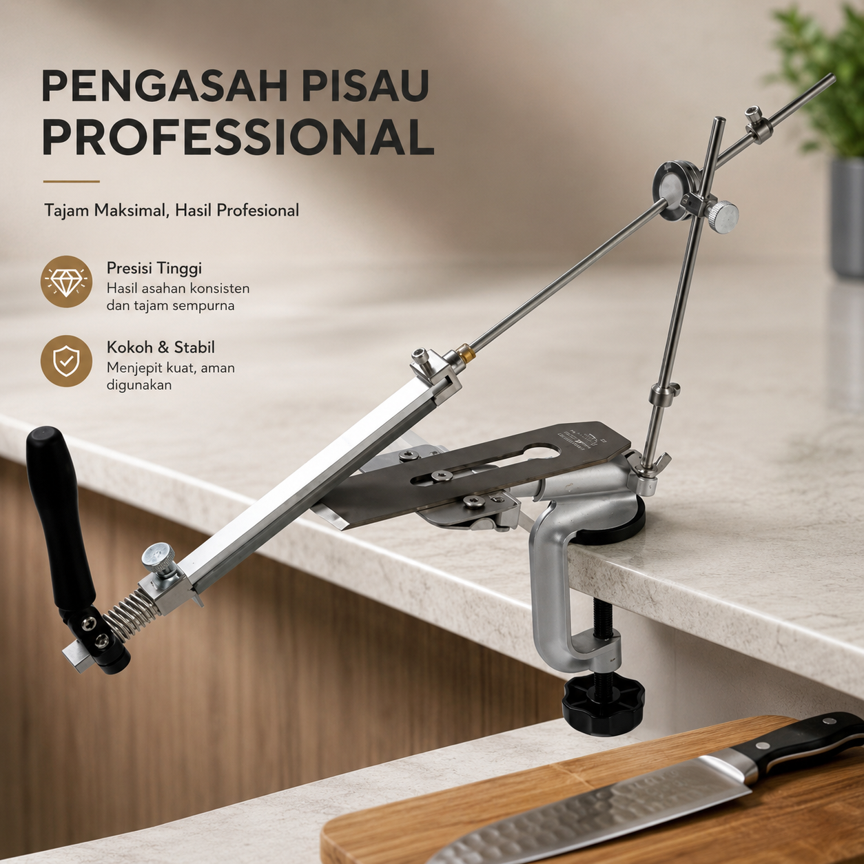 Gambar produk Ruixin Pro Pengasah Pisau Professional Knife Sharpener - RX-008 - Utama