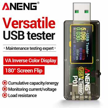 ANENG USB Tester Power Capacity Voltage Alert Detector 4-30V - P01