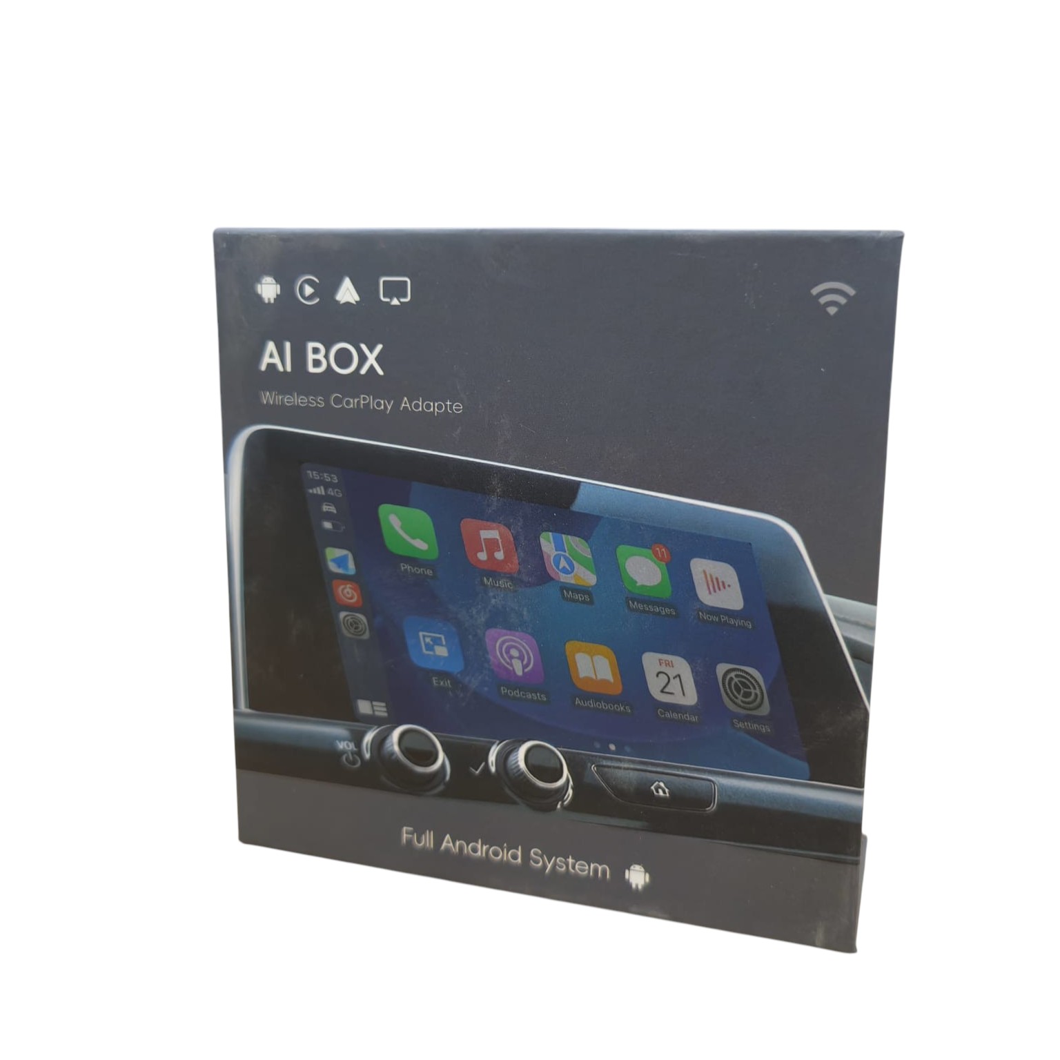 Gambar produk Hicar CarPlay AI Box Wireless 3in1 Android 13 HDMI H618 Quad Core 16GB - A11K - Kemasan