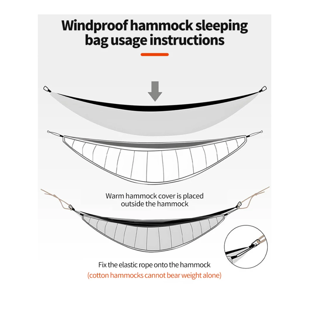 Adama Sleeping Bag Hammock Underquilt Blanket Outdoor Camping 2.5x1.4M - MDC-02 Gambar produk Adama Sleeping Bag Hammock Underquilt Blanket Outdoor Camping 2.5x1.4M - MDC-02 - 4