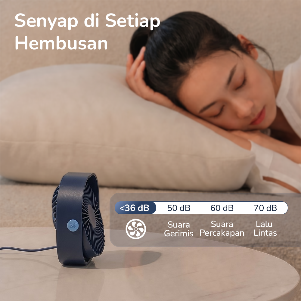3LIFE Kipas Angin Meja Portable 3000 RPM Desk Fan USB 4.8 Inch 5W - 312 Gambar produk 3LIFE Kipas Angin Meja Portable 3000 RPM Desk Fan USB 4.8 Inch 5W - 312 - 3