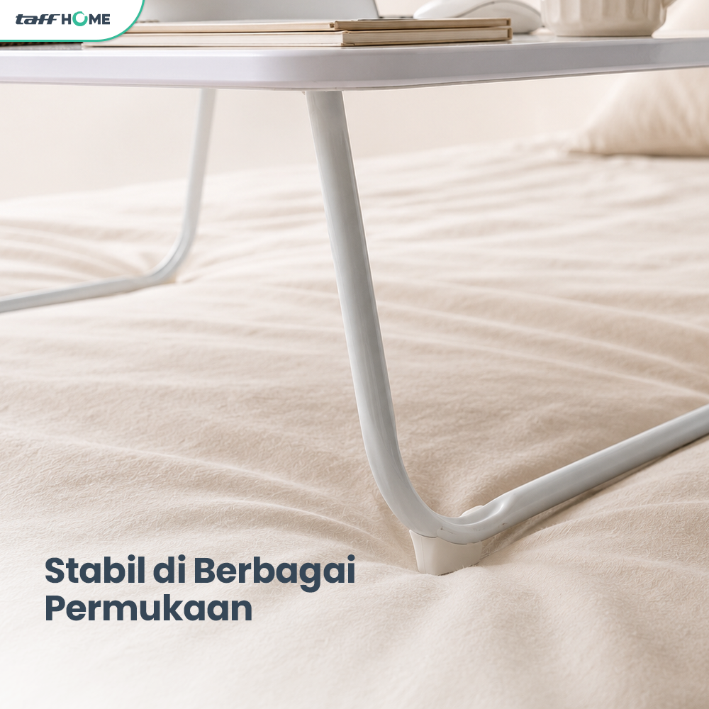 TaffHOME Meja Lipat Laptop Foldable Bed Table 70x48cm - BO67 Gambar produk TaffHOME Meja Lipat Laptop Foldable Bed Table 70x48cm - BO67 - 3