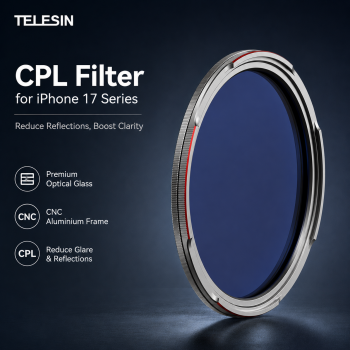 TELESIN Lens Camera Filter CPL Magnetic iPhone 17 Series 67mm - P5-FLT-010