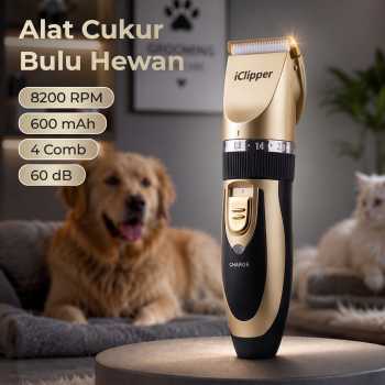 iClipper Alat Cukur Bulu Hewan Anjing Kucing Domba 8200RPM 600mAh - 938