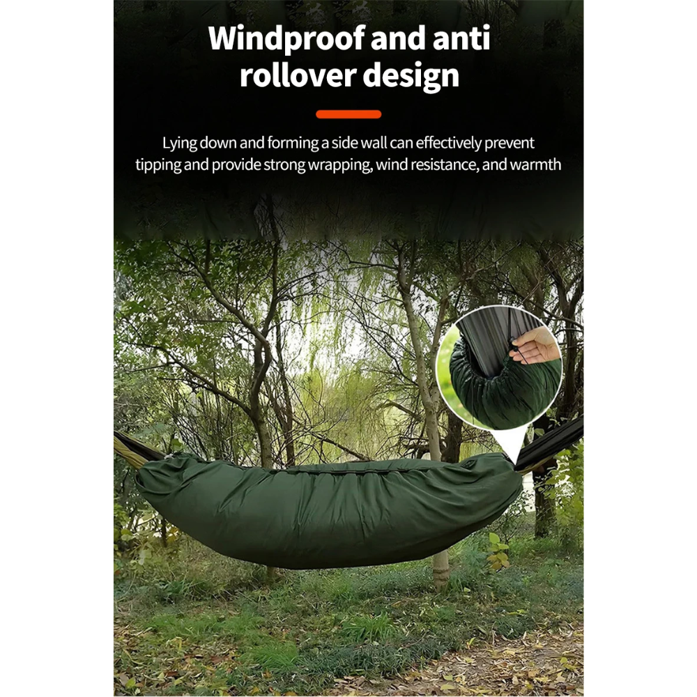Adama Sleeping Bag Hammock Underquilt Blanket Outdoor Camping 2.5x1.4M - MDC-02 Gambar produk Adama Sleeping Bag Hammock Underquilt Blanket Outdoor Camping 2.5x1.4M - MDC-02 - 2