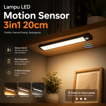 YIJUN Lampu LED Ultra Thin Motion Sensor Cabinet Light 3in1 Color - L1005