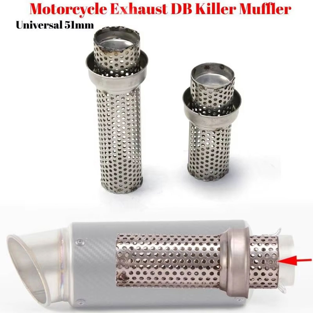 LKV Db Killer Universal Muffler Silencer Peredam Knalpot Motor 51mm Panjang - ES01020 Gambar produk LKV Db Killer Universal Muffler Silencer Peredam Knalpot Motor 51mm Panjang - ES01020 - 1