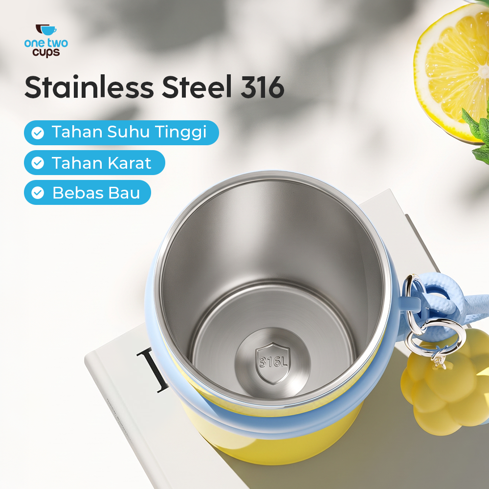 One Two Cups Botol Minum Tumbler Air Panas Dingin with Straw 710ml - YS-9000 Gambar produk One Two Cups Botol Minum Tumbler Air Panas Dingin with Straw 710ml - YS-9000 - 1
