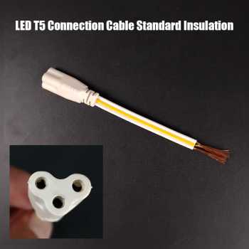 Trao Kabel Sambungan Lampu LED T5 Fitting Socket 3 Pin 1 Sisi - T-531