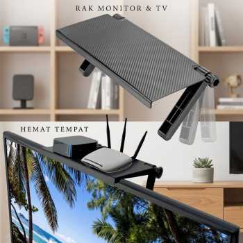 Gambar produk SHUIMANOU Rak Monitor TV Top Shelf Display Screen Storage Desk Riser - G255