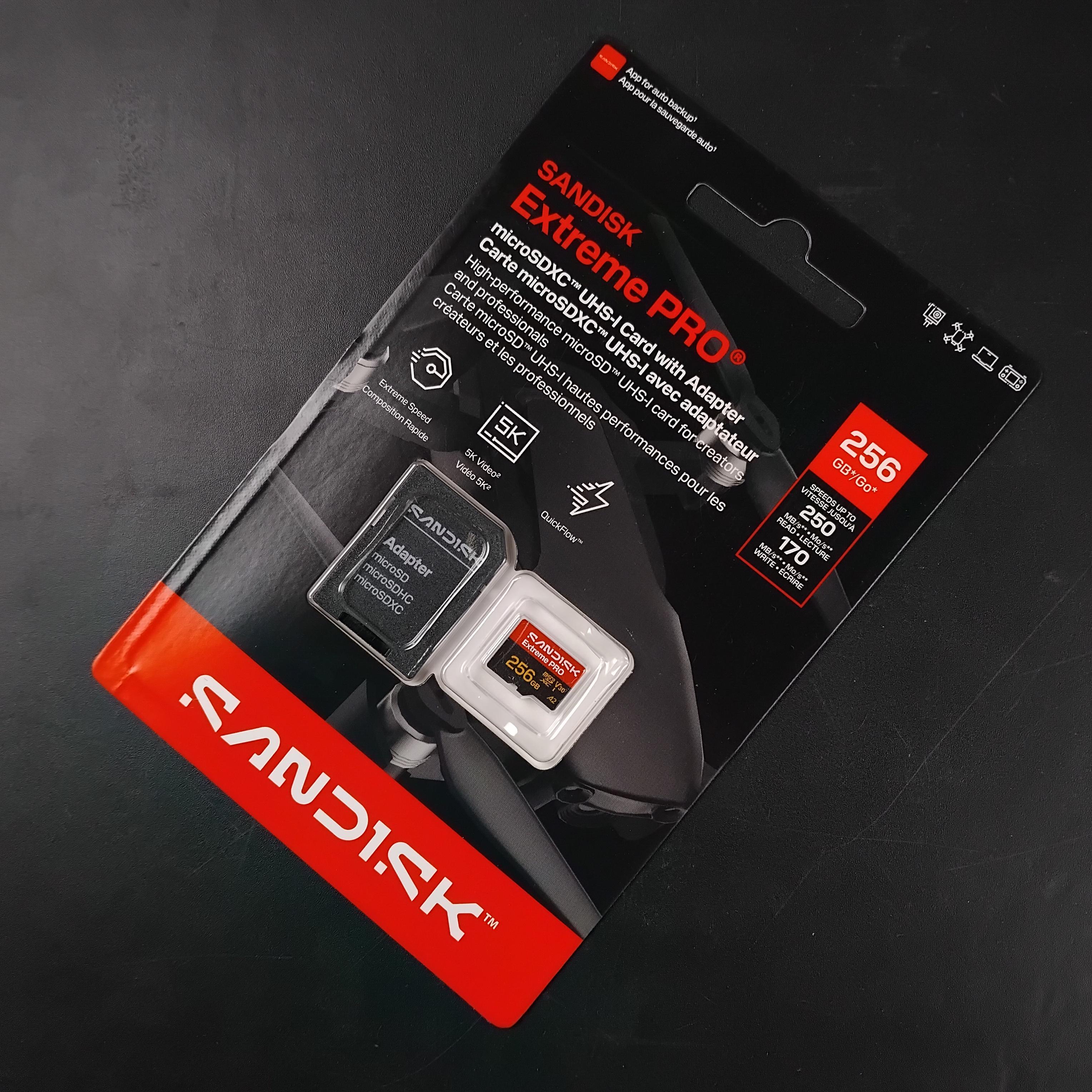 SanDisk Extreme Pro microSDXC UHS-I U3 V30 250MB/s 256GB - SDSQXCJ Gambar produk SanDisk Extreme Pro microSDXC UHS-I U3 V30 250MB/s 256GB - SDSQXCJ - 1