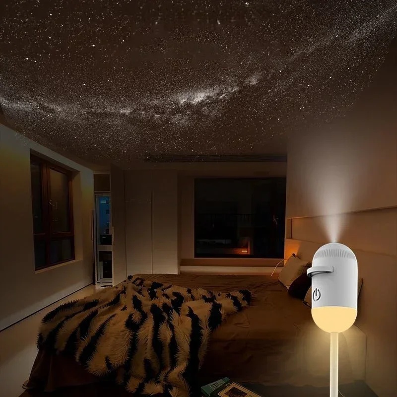 Xiaoying Lampu Tidur Proyektor LED 2in1 USB Galaxy Star Projector Lamp - ZL-10 Gambar produk Xiaoying Lampu Tidur Proyektor LED 2in1 USB Galaxy Star Projector Lamp - ZL-10 - 5