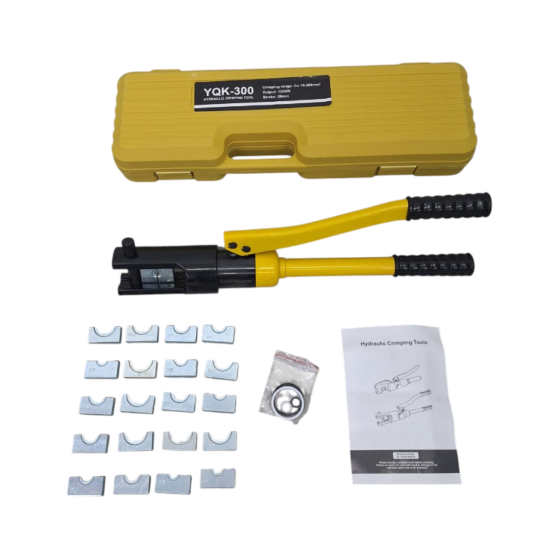 Taffware Tang Press Skun Hidrolik Crimping Pliers Tool - YQK-300 Gambar produk Taffware Tang Press Skun Hidrolik Crimping Pliers Tool - YQK-300 - 6