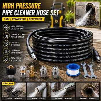 Bn Selang Air Elastis Pembersih Saluran Pipe Cleaner High Pressure Set - YN-75