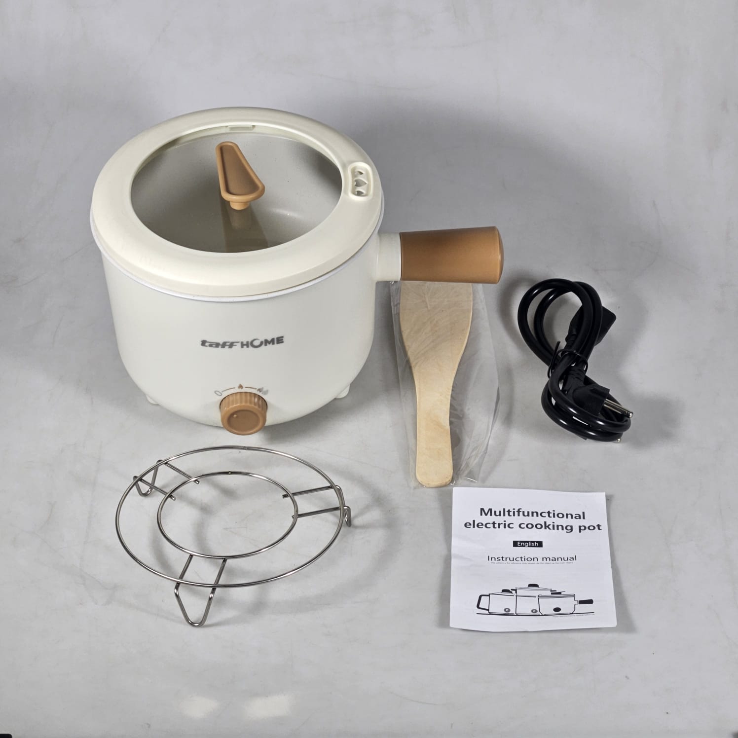 Gambar produk TaffHOME Panci Listrik Multifungsi Electric Pan NonStick 1.7L 700W - JKS18 - 8