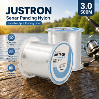 Gambar produk JUSTRON Senar Pancing Nylon Invisible Spot Fishing Line 500M 3.0 - MR-500M